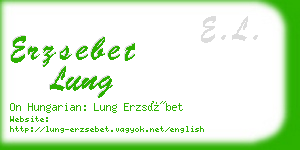 erzsebet lung business card